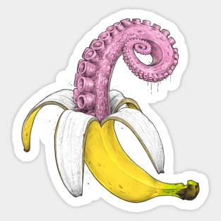 Octopus banana Sticker